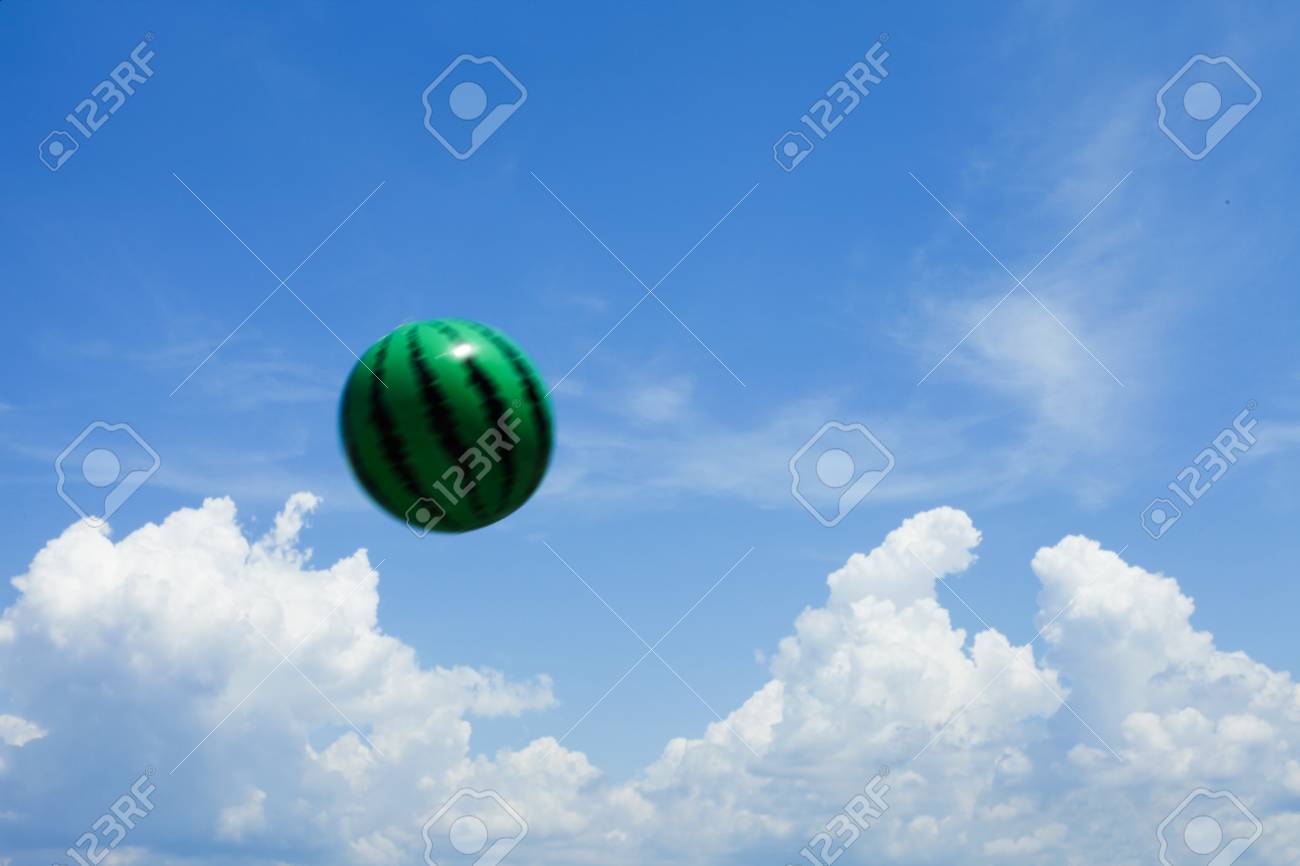 watermelon beach ball