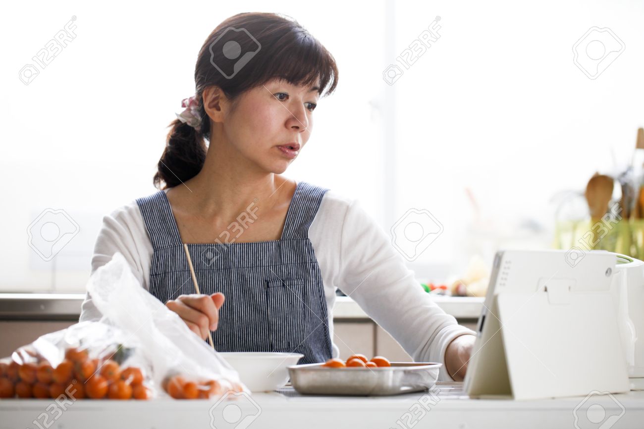 Japanese Housewife Stock Photo, Picture and Royalty Free Image