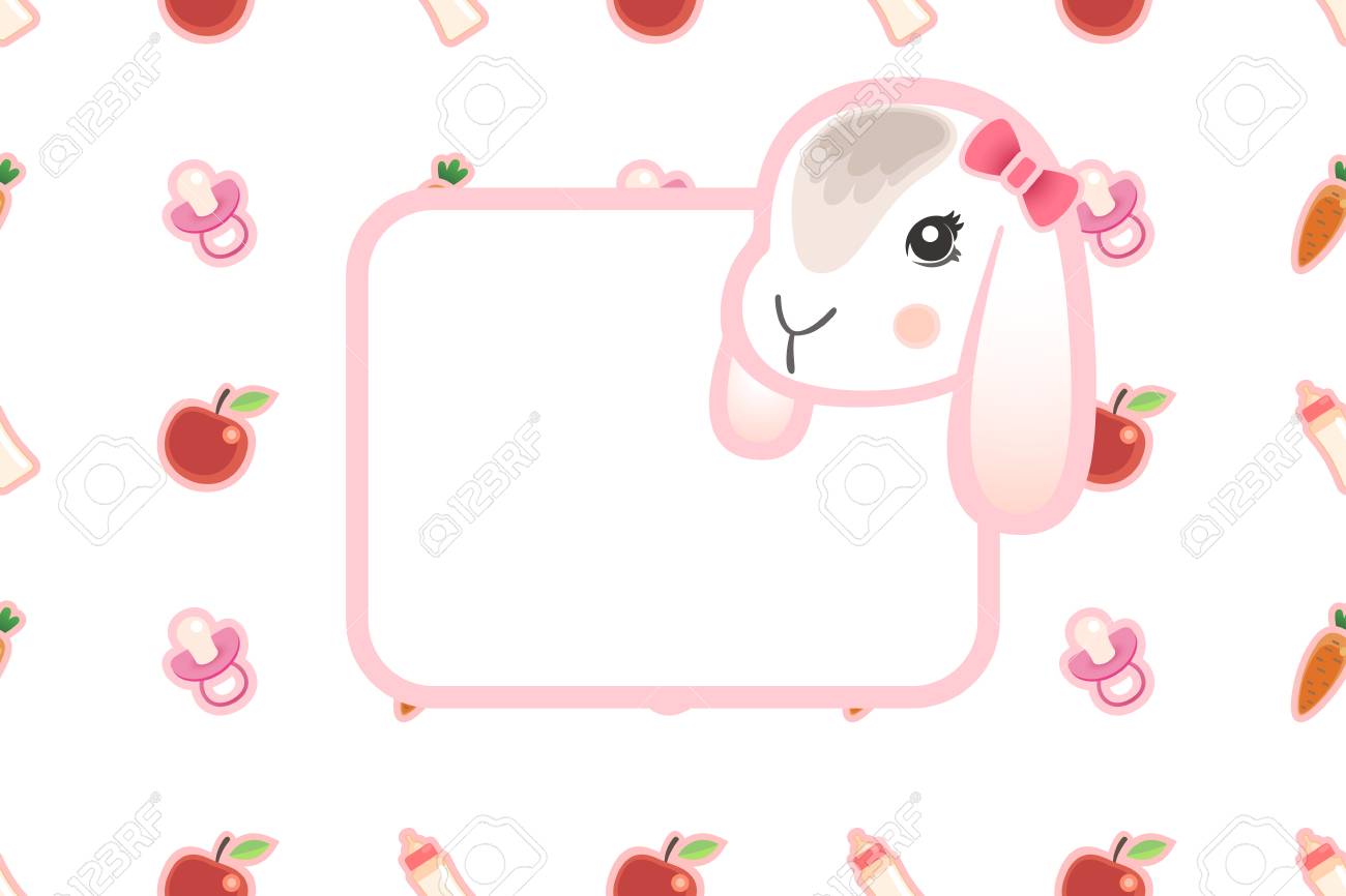 new baby greeting card template Blank template for baby's greetings. | stock vector | colourbox.