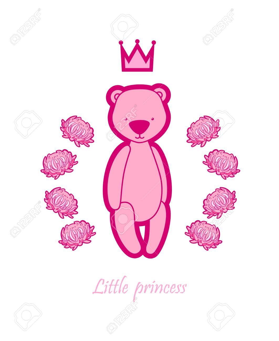 vector newborn baby greeting card template poster with cute
