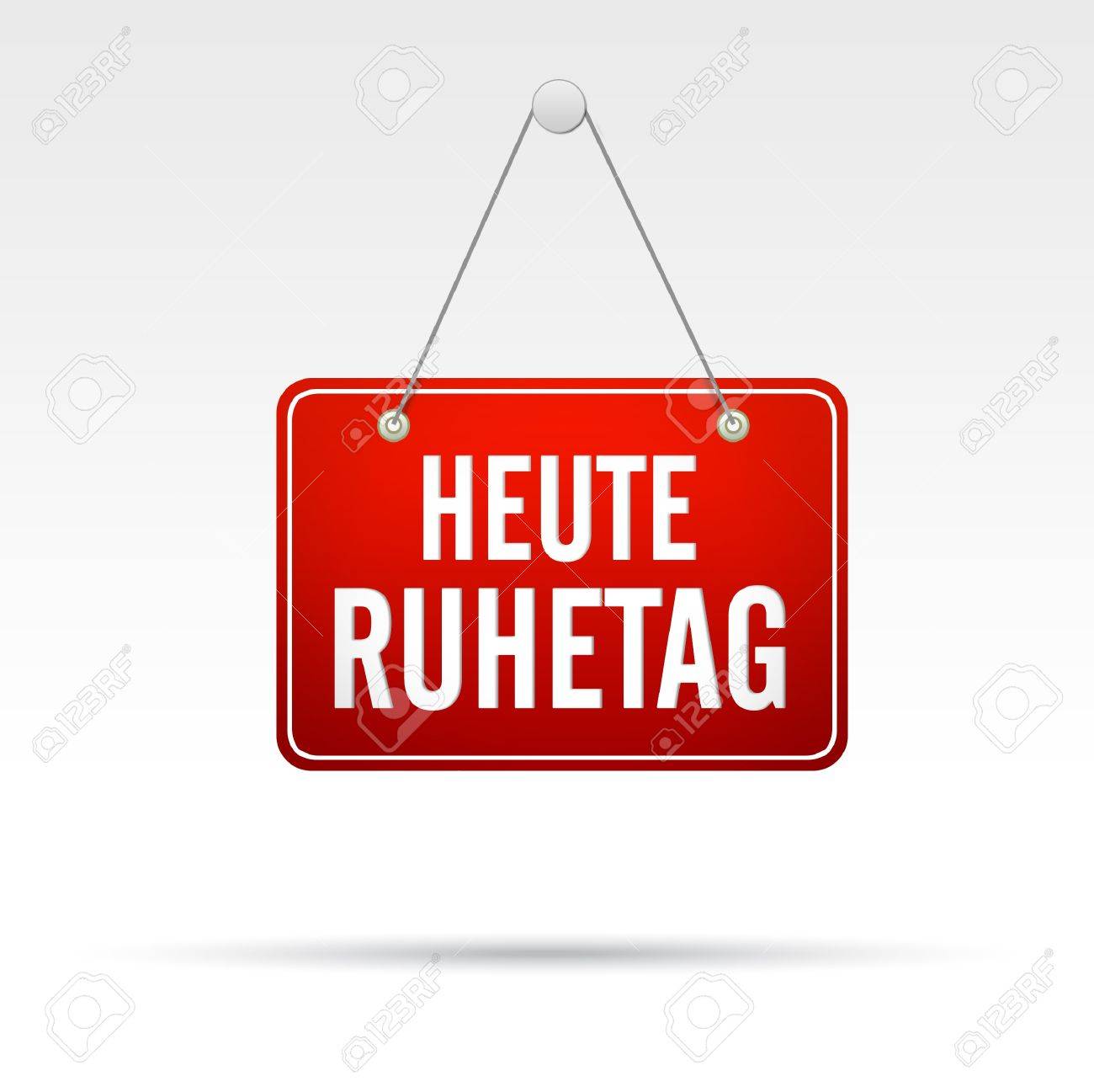 Heute Ruhetag Stock Photo Picture And Royalty Free Image Image 16917352
