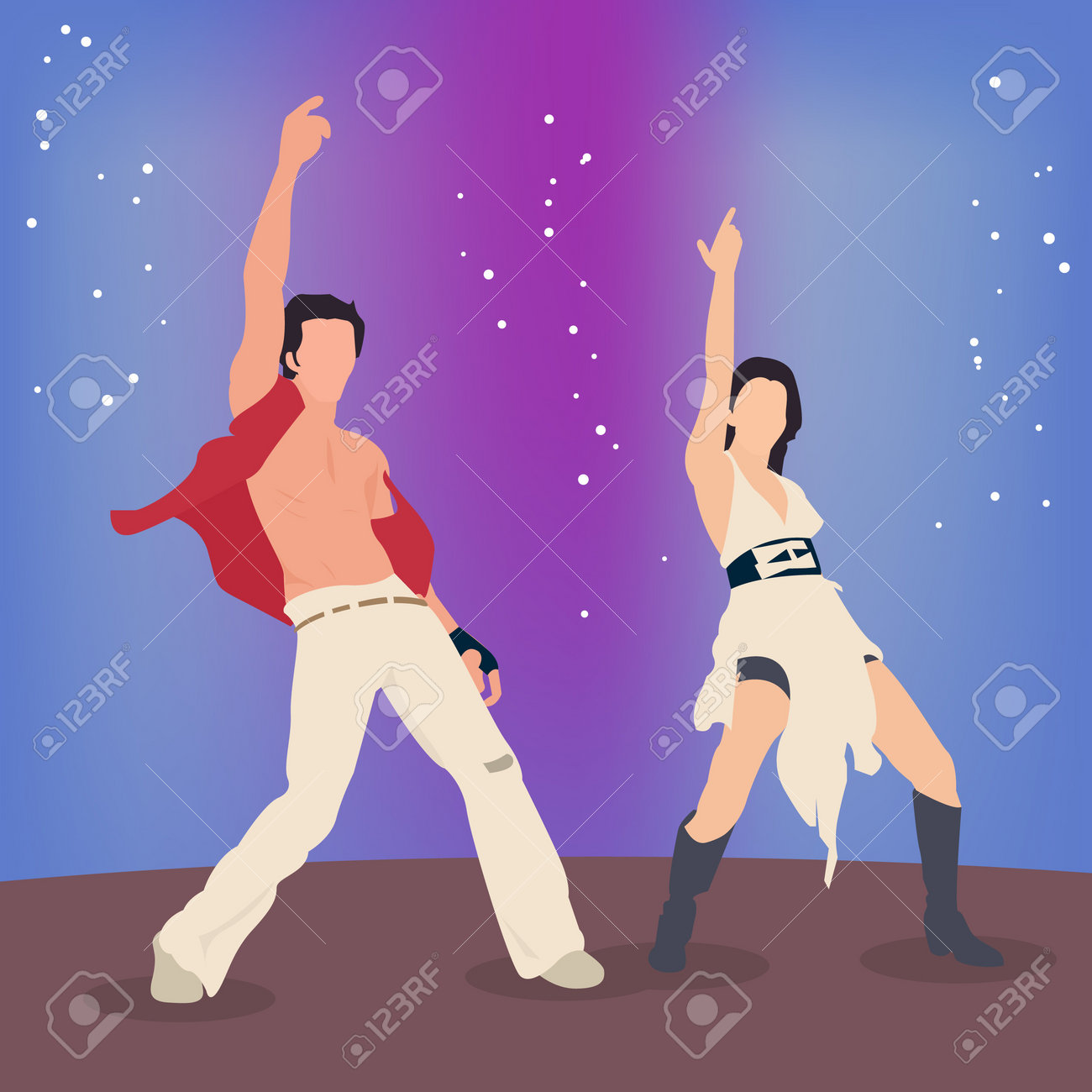Vector Illustration Of A Couple Performing Bollywood Style Dance Moves.  Bollywood Actors At Work. Клипарты, SVG, векторы, и Набор Иллюстраций Без  Оплаты Отчислений. Image 161965660