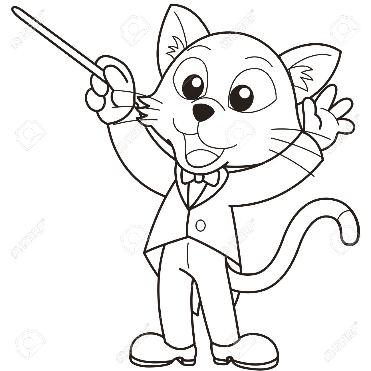 Cartoon Cat Music Conductor Black And White Royalty Free SVG, Cliparts, Vectors, And Stock Illustration. Image 18526795. Cartoon Cat Music Conductor Black And White Royalty Free SVG, Cliparts, Vectors, And Stock Illustration. Image 18526795.