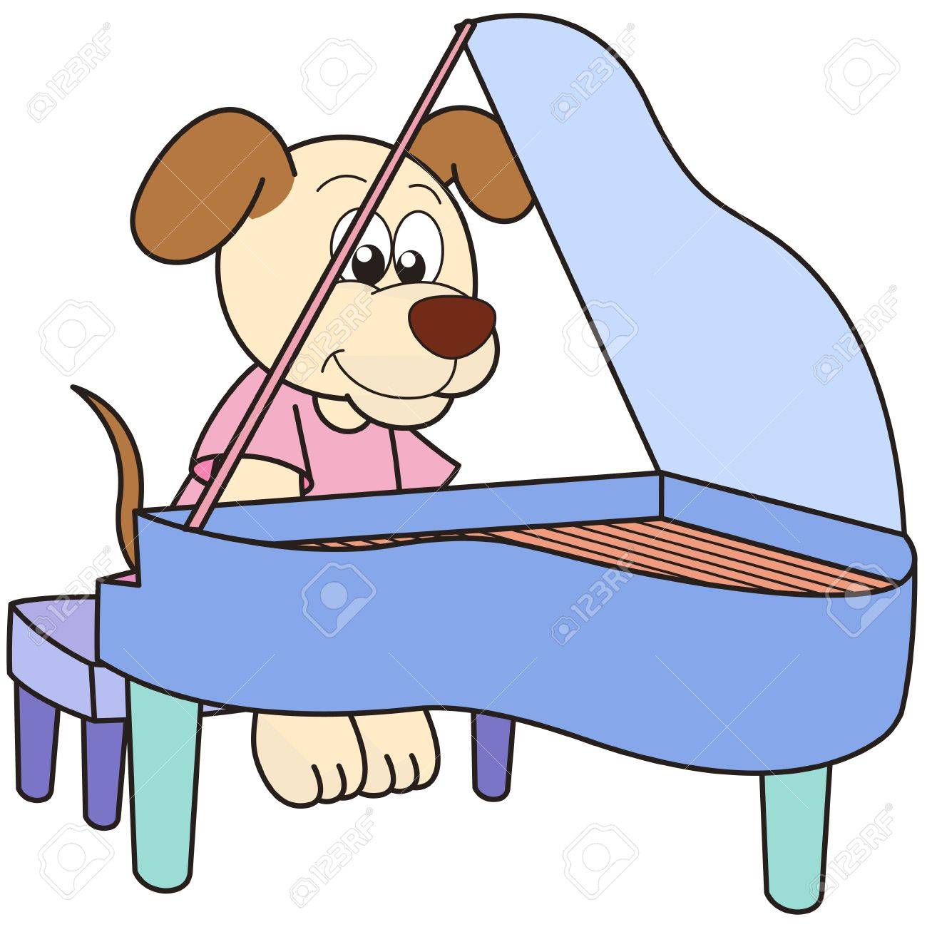 cartoon dog playing