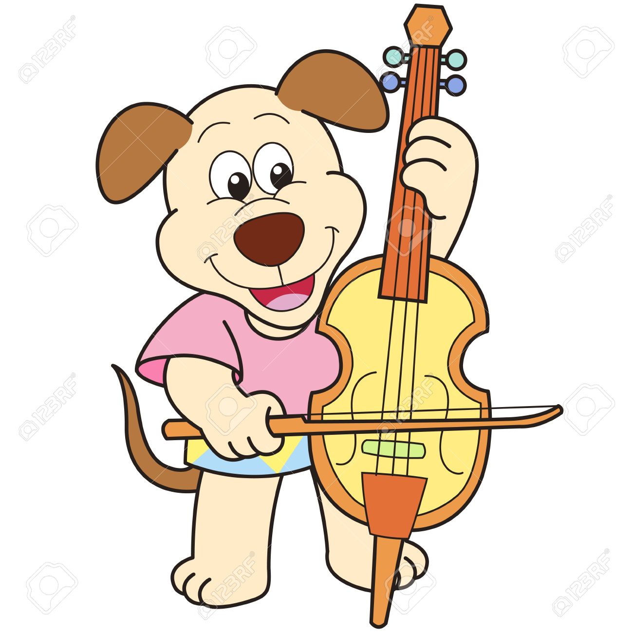cartoon dog playing