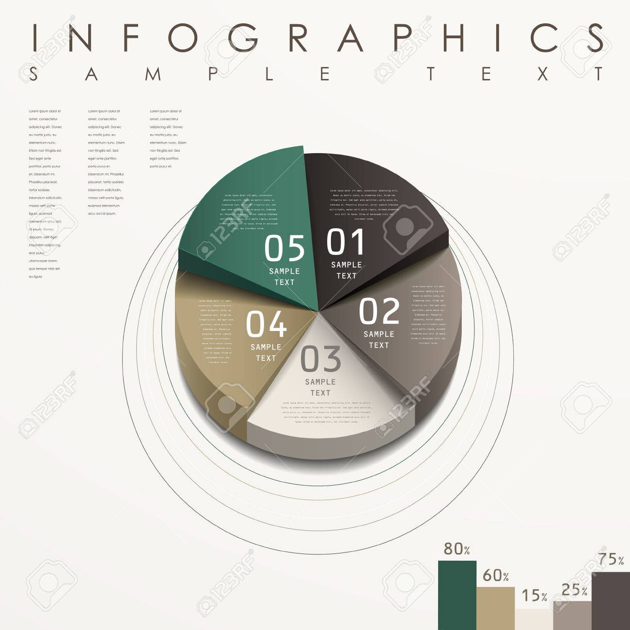 modern pie chart