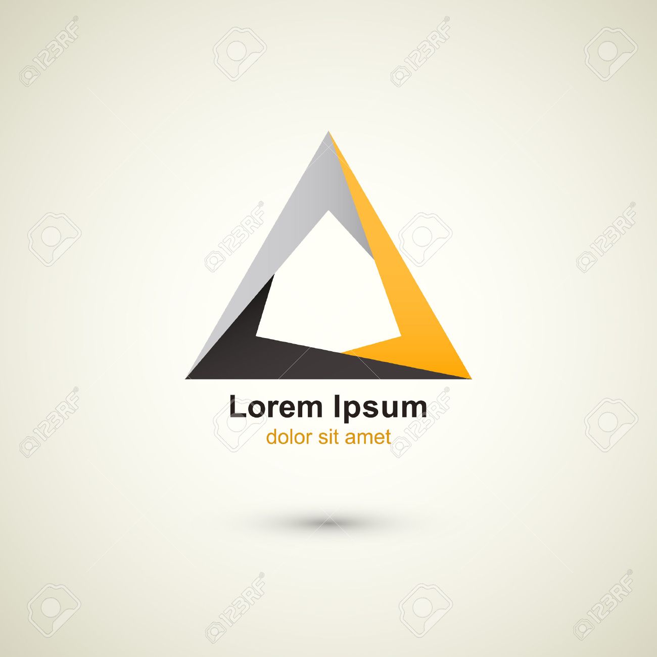 creative technology vector abstract triangle logo template royalty triangle logo