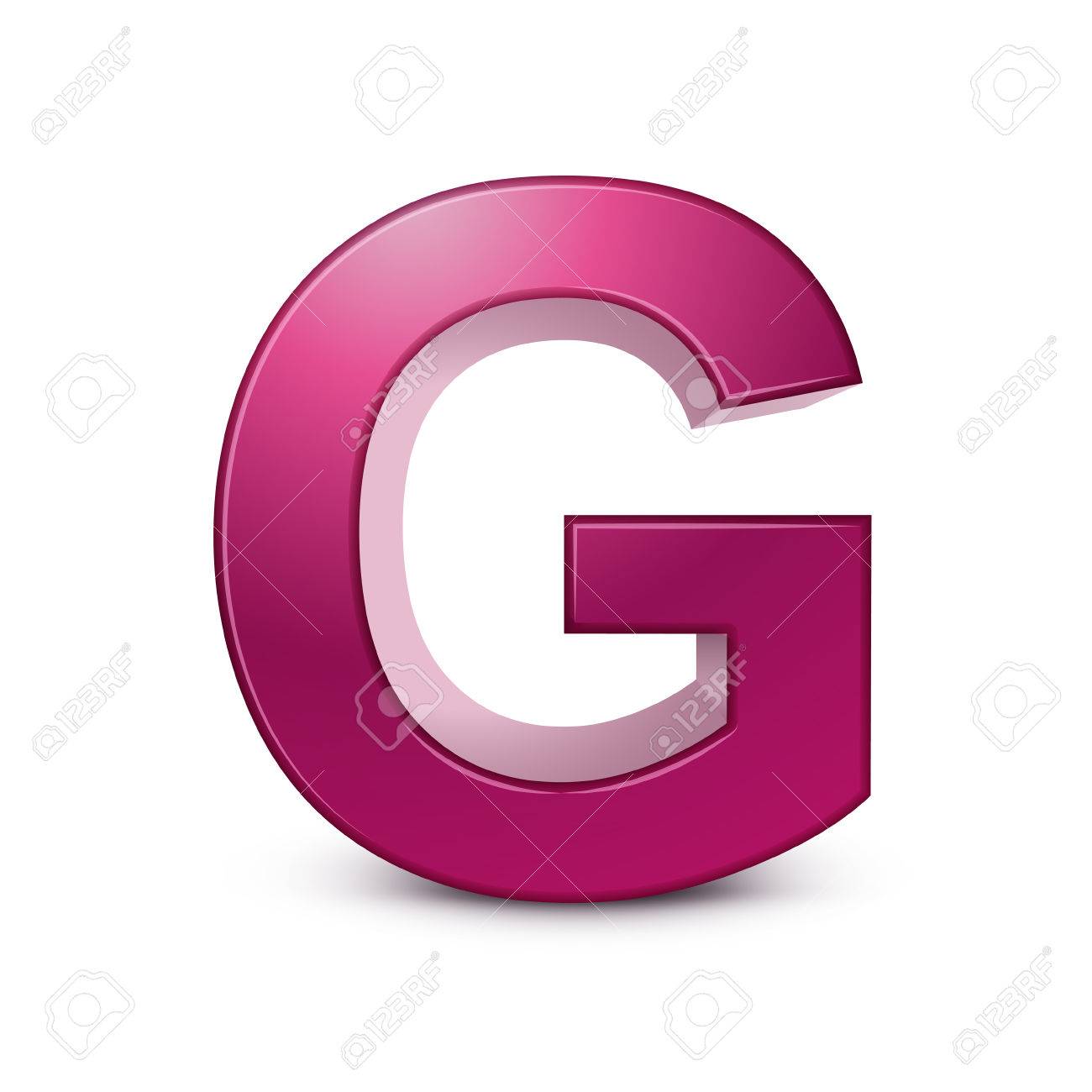 3d Pink Letter G Isolated White Background Royalty Free SVG, Cliparts,  Vectors, And Stock Illustration. Image 29170869.
