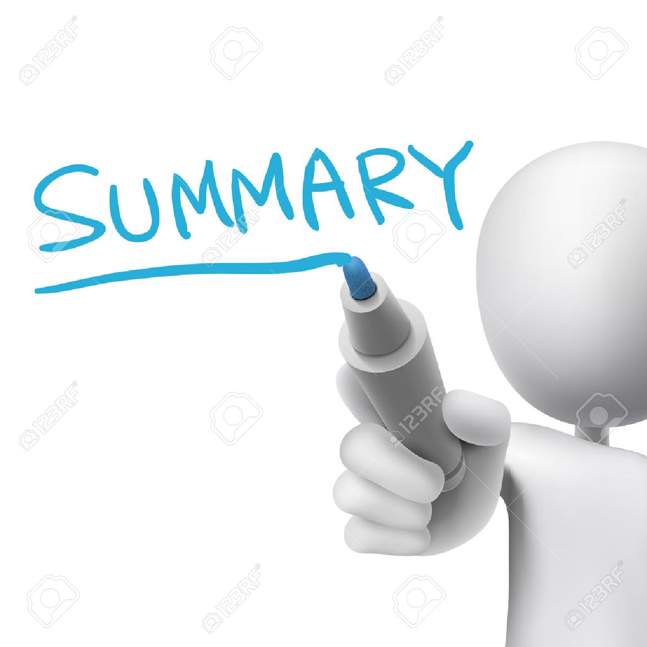 summary word written by