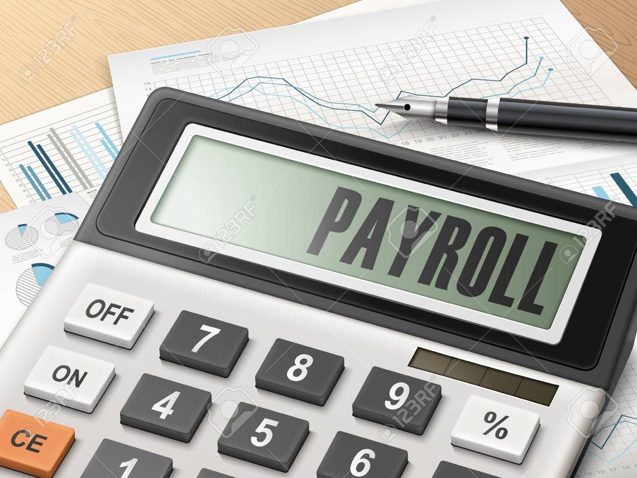 calculator with the word payroll on the display payroll free calculator