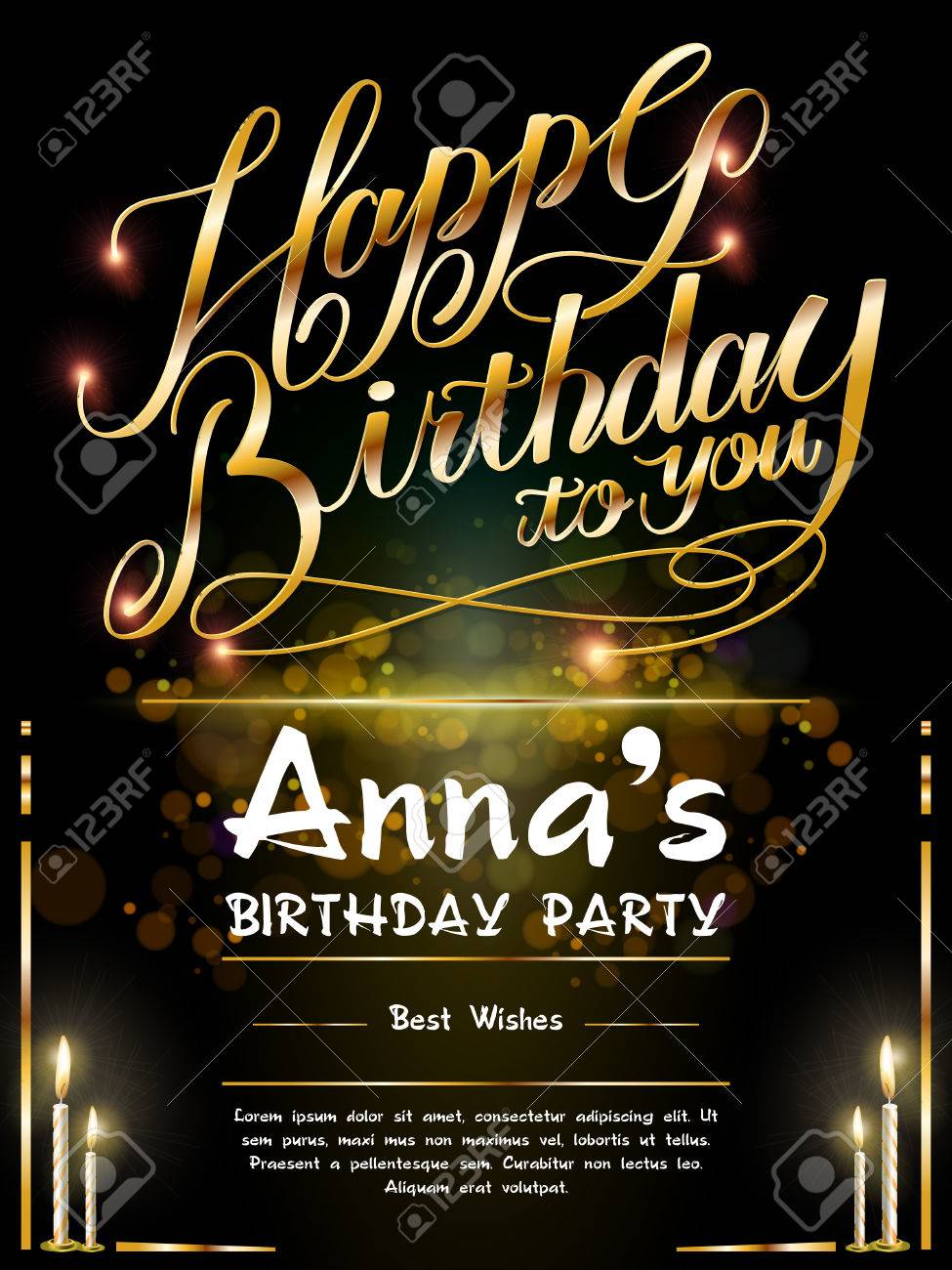 Magnifique Conception De Modele Affiche Joyeux Anniversaire Avec Des Mots D Or Clip Art Libres De Droits Vecteurs Et Illustration Image Magnifique Conception De Modele Affiche Joyeux Anniversaire Avec Des Mots D Or Clip Art Libres De Droits Vecteurs Et Illustration Image