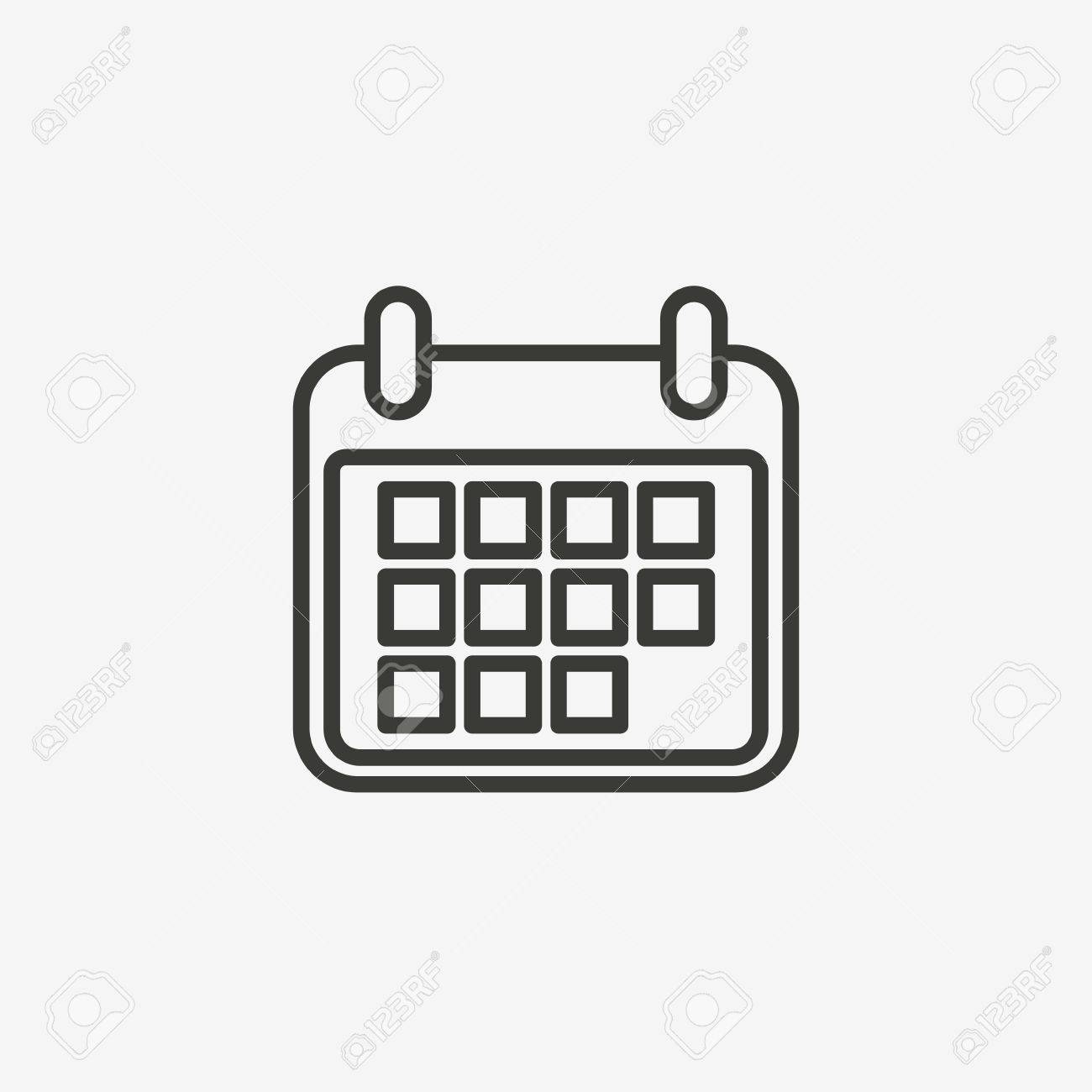 calender outline