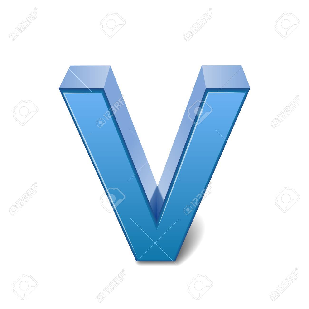 3d Image Blue Letter V Isolated On White Background Royalty Free Cliparts Vectors And Stock Illustration Image 61