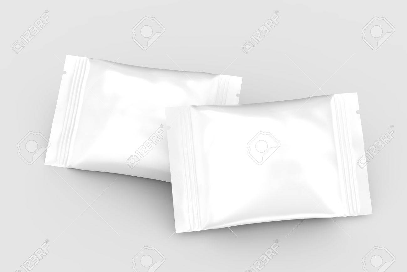 Download Blank Food Package Mockup 3d Rendering Foil Packages Template Stock Photo Picture And Royalty Free Image Image 82264122