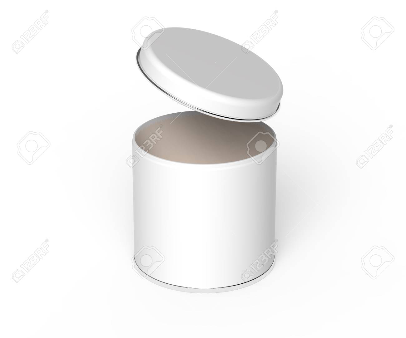 Download Metal Tin Mockup Blank Round Tin Can Template With Glossy Surface Stock Photo Picture And Royalty Free Image Image 83962297