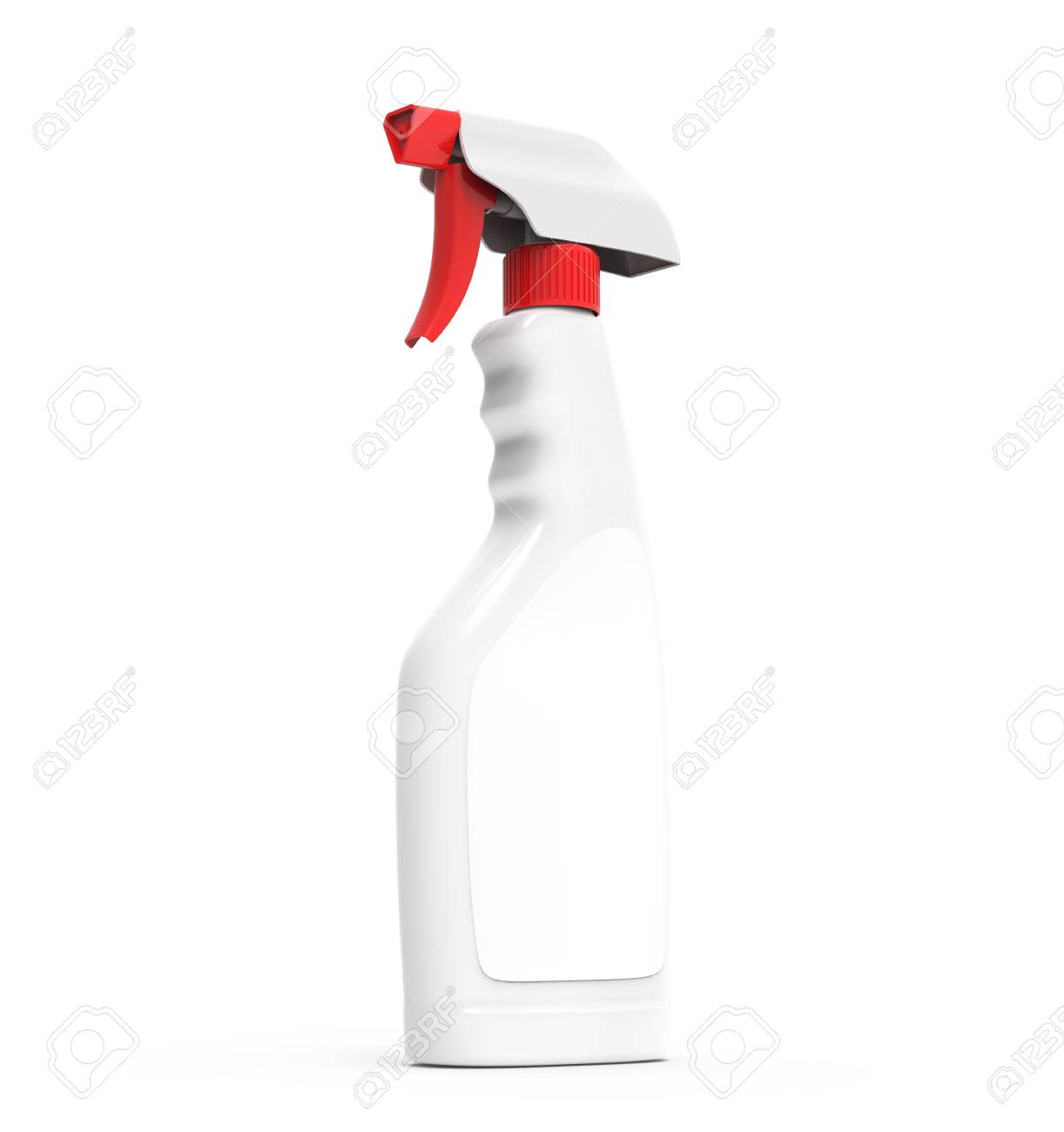 glass cleaner mockup 3d rendering spray bottle template with
