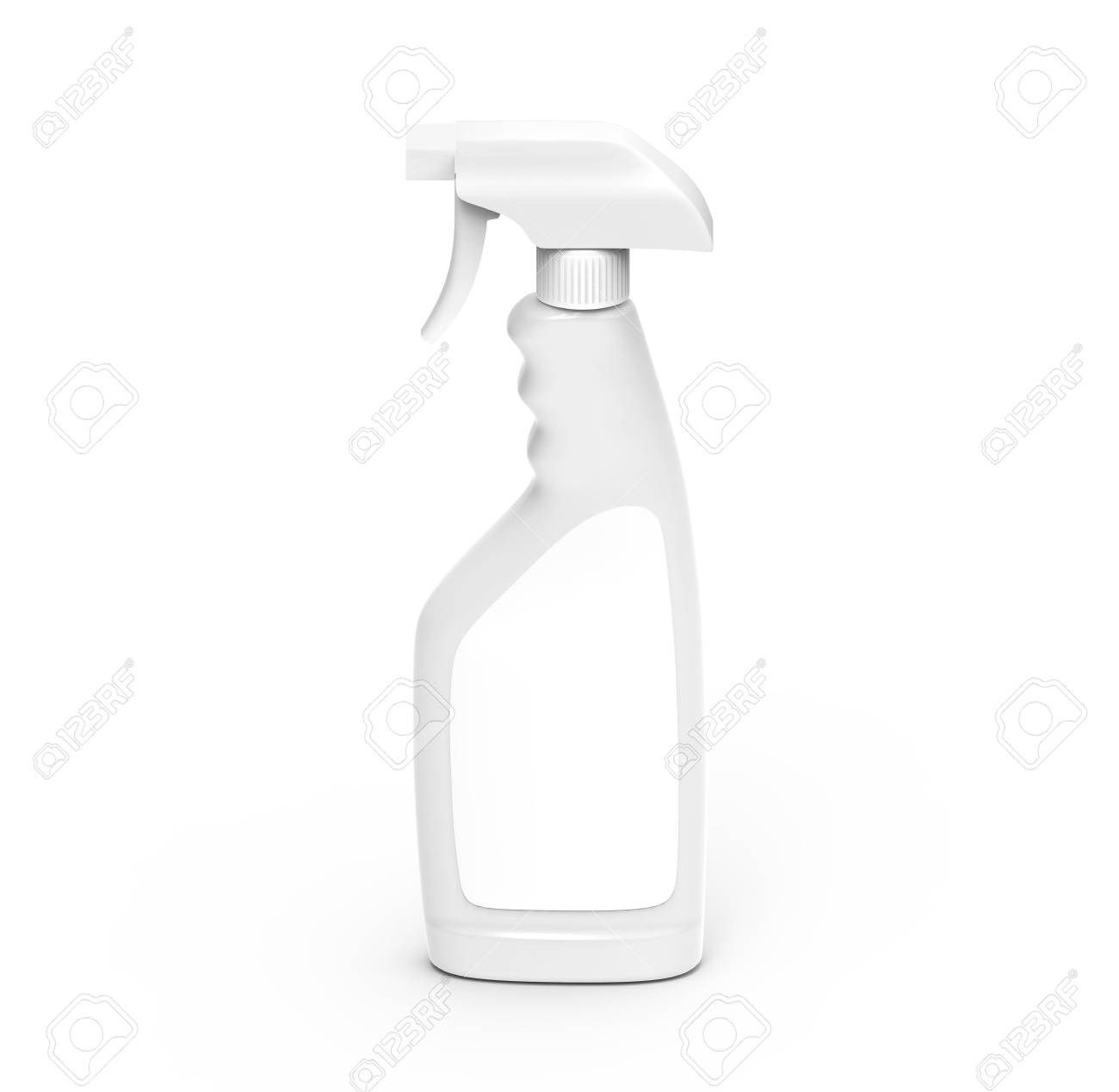 glass cleaner mockup 3d rendering spray bottle template with