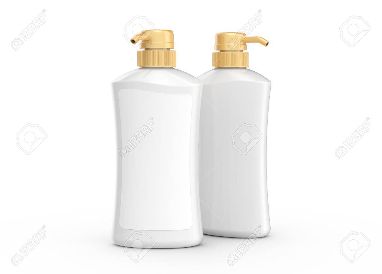 Blank Lotion Bottle Mockup Prototypes