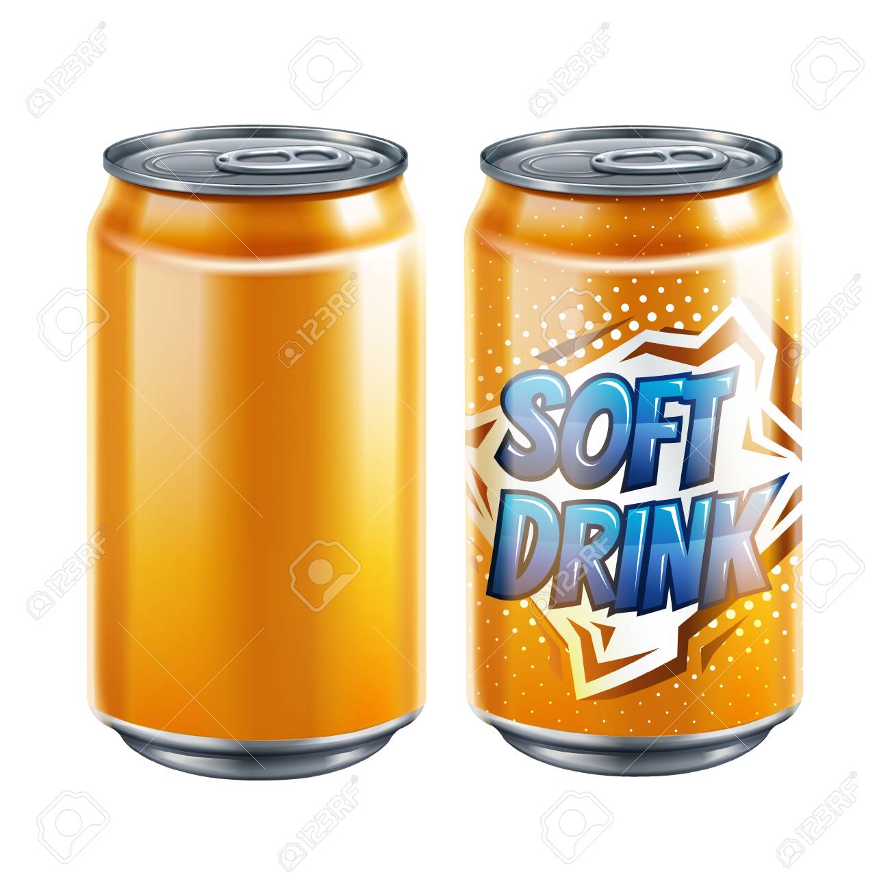 Download Soft Drink Tin Can Mockup Template Set In 3d Illustration Royalty Free Cliparts Vectors And Stock Illustration Image 121824148