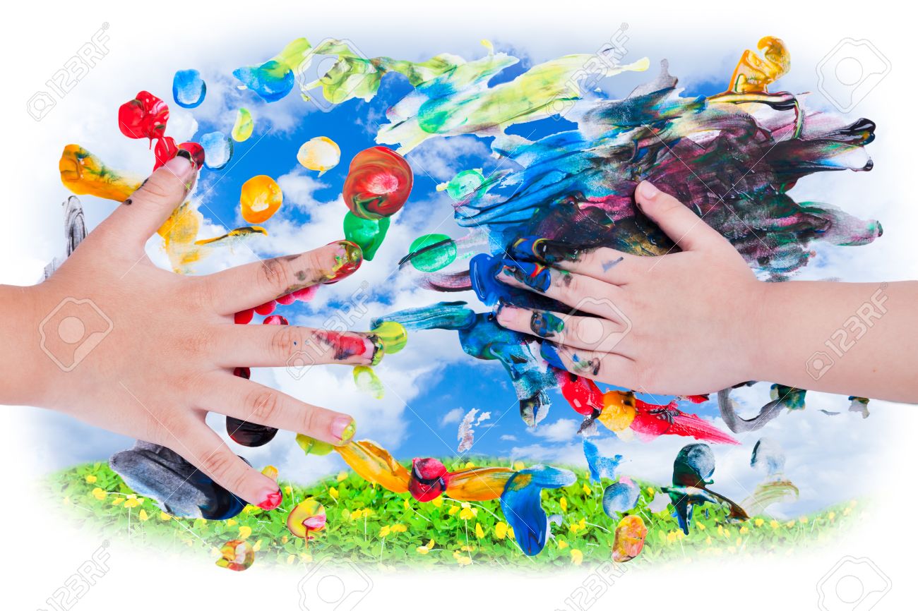 Référendum Fabrication Début pintar con las manos niños Gémissements port Expert