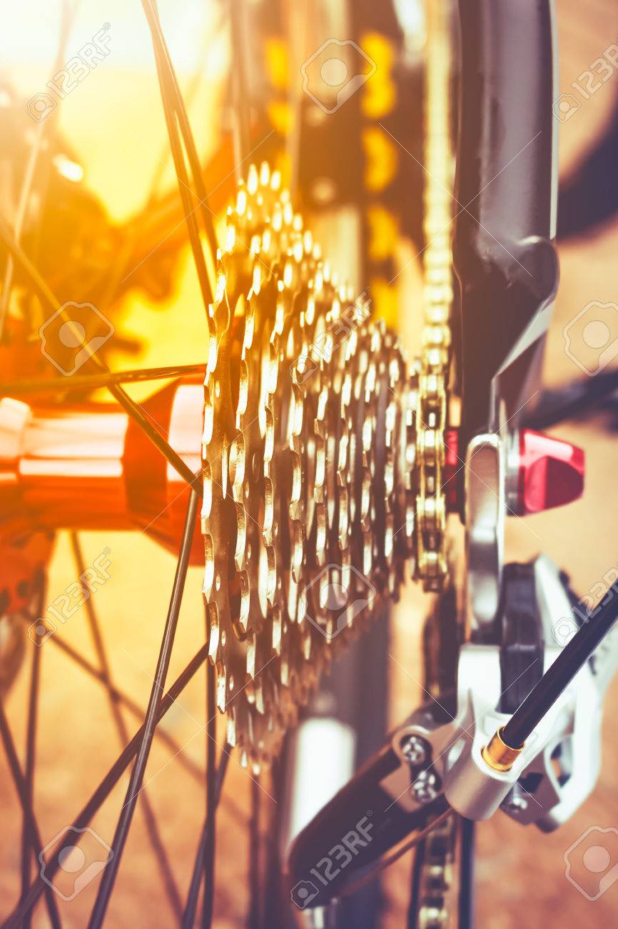 rear bike wheel with disc brakes