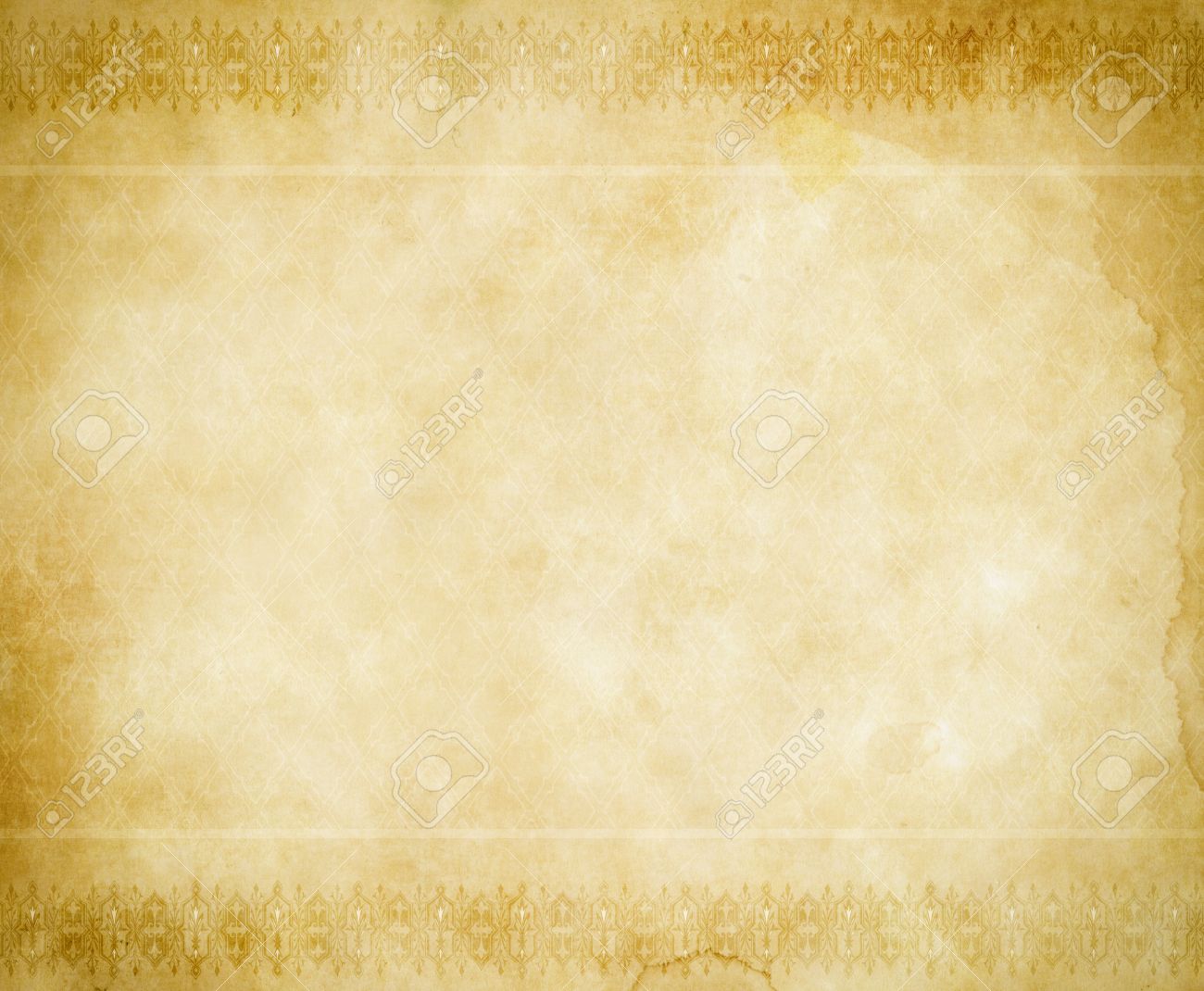 old paper backdrop with old fashioned ornaments natural old stock