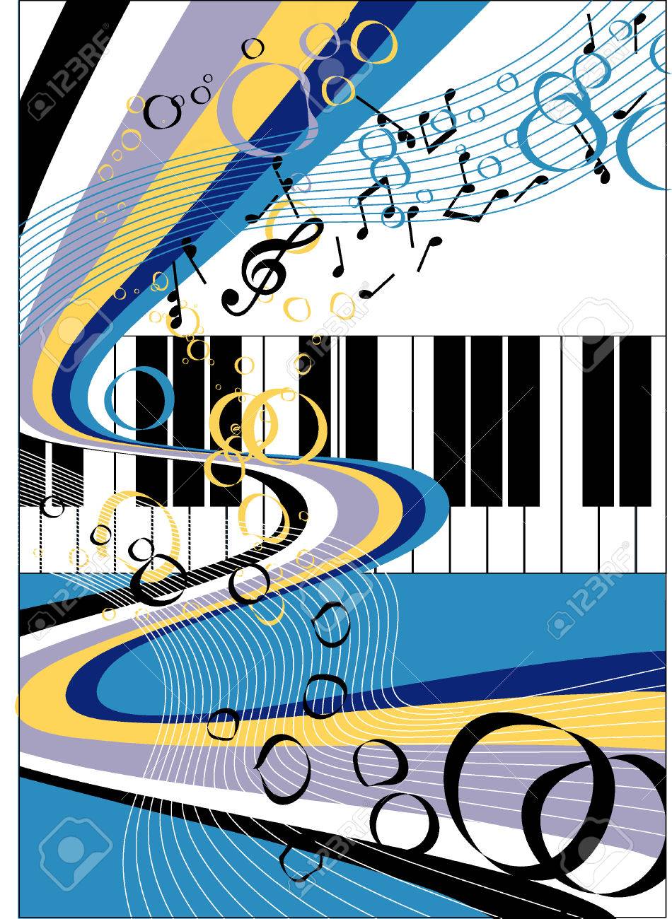 音楽;抽象化;ピアノ;動き;バック グラウンドのイラスト素材