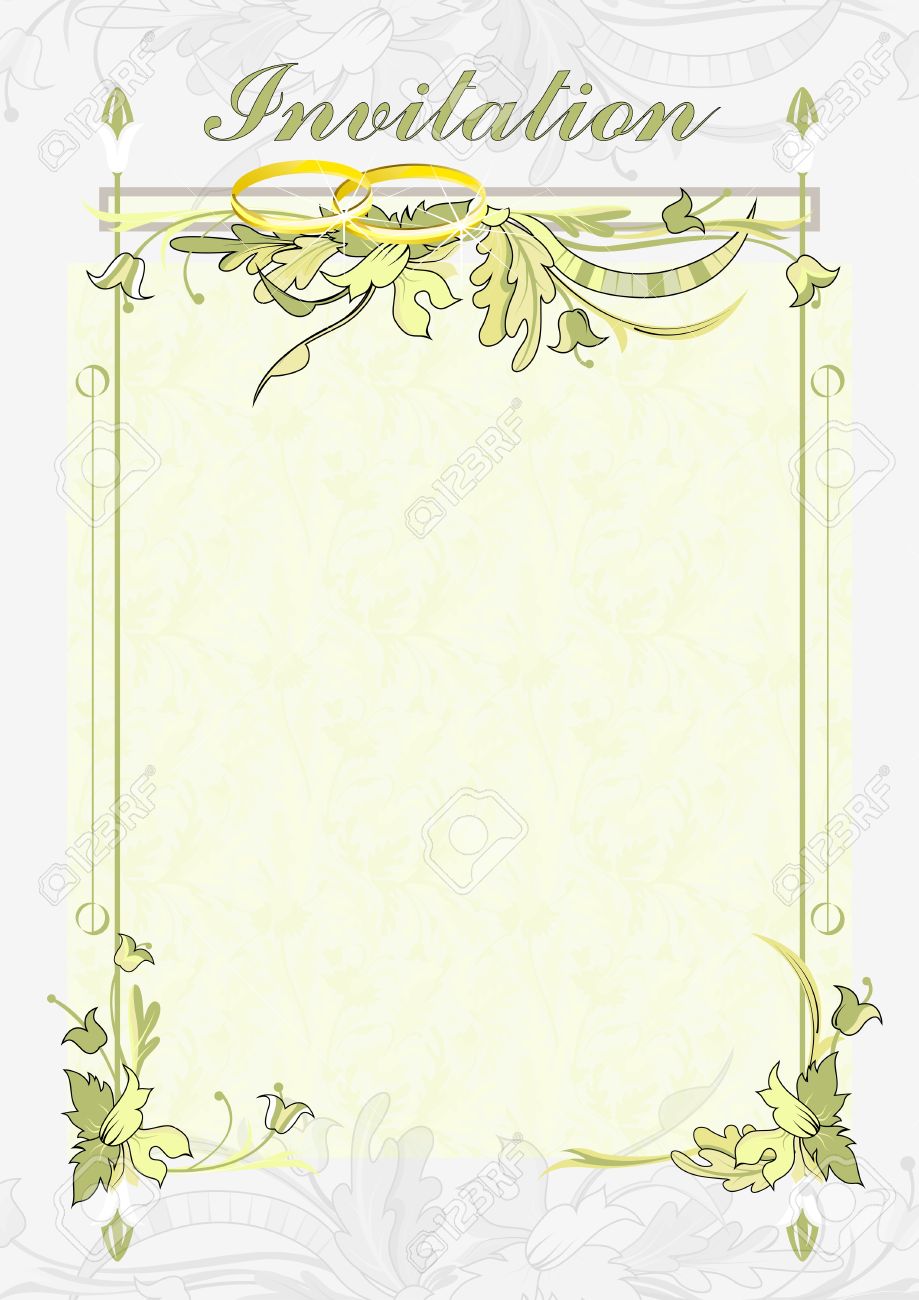 The Background For The Text Wedding Invitations. Wedding Card. Royalty Free  SVG, Cliparts, Vectors, And Stock Illustration. Image 12910466.