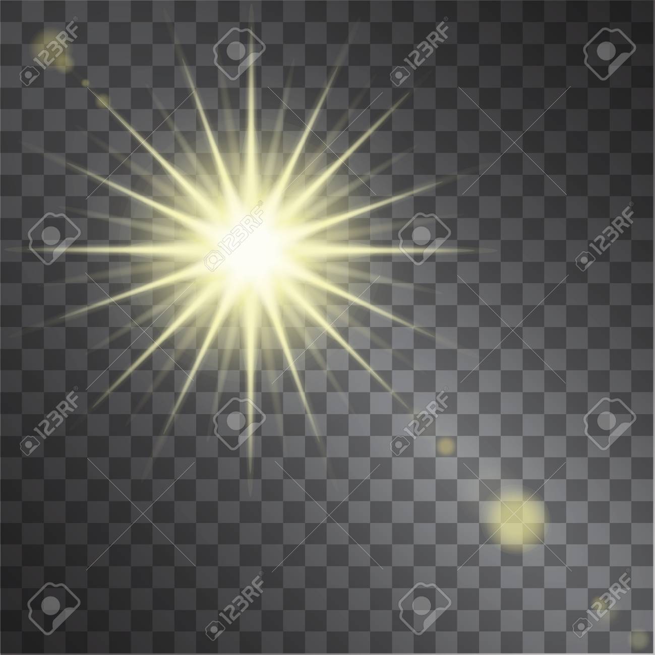黄色の暖かい光の効果 透明な背景に太陽光線 ベクトル図のイラスト素材 ベクタ Image 黄色の暖かい光の効果 透明な背景に太陽光線 ベクトル図のイラスト素材 ベクタ Image