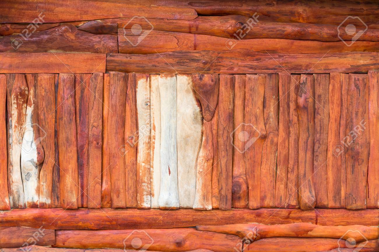 El Viejo Fondo De La Pared De La Corteza Tanto Vertical Como
