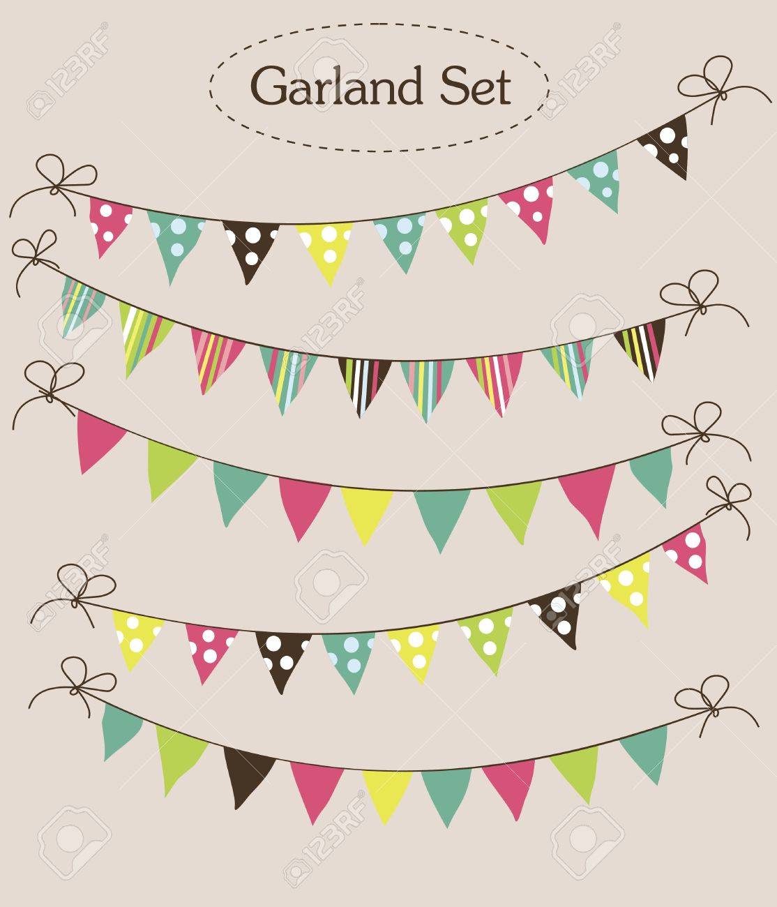Garland Collection Vector Illustration Royalty Free Cliparts Vectors And Stock Illustration Image 4400