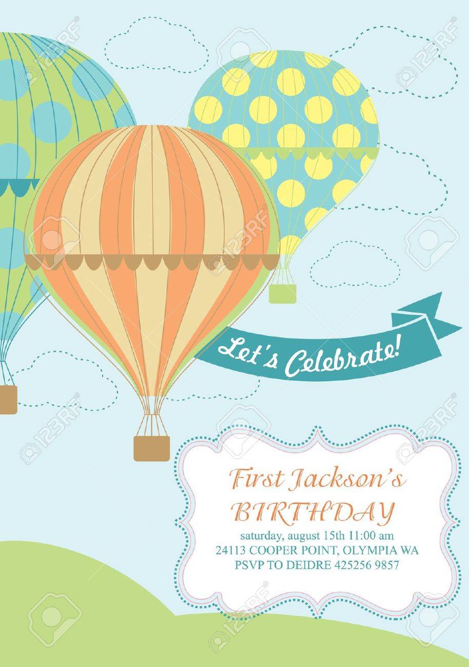 Conception De Carte De Ballon A Air De Joyeux Anniversaire Clip Art Libres De Droits Vecteurs Et Illustration Image