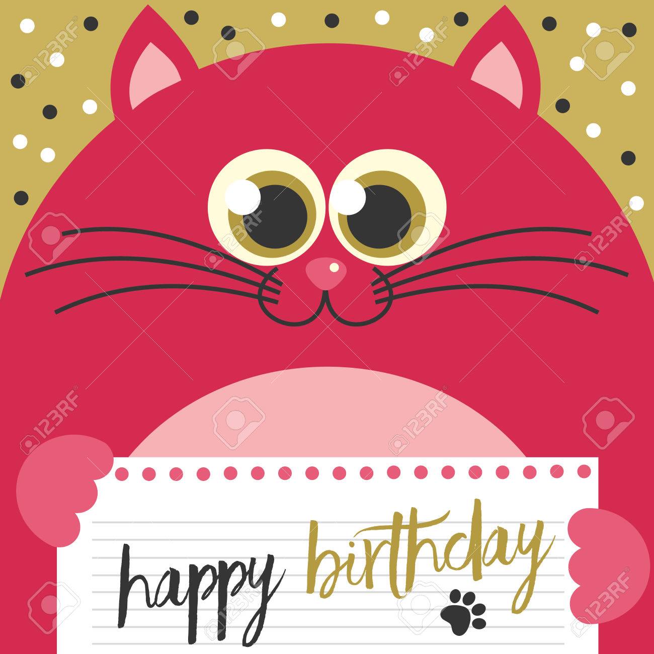 cute creative cards templates with happy birthday theme design