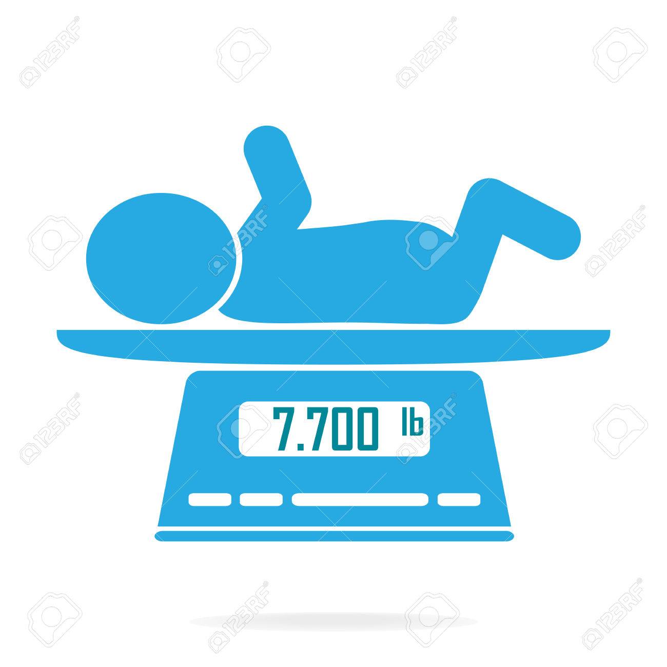 Weight Scale For Infant Icon, Digital Scales Measure Weight In Pounds  Royalty Free SVG, Cliparts, Vectors, and Stock Illustration. Image 71561551., image size:1300x1300