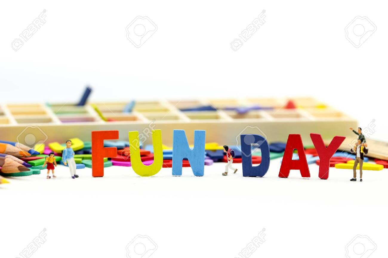 Miniature People Children And Friend Funny And Enjoy Together Stock Photo Picture And Royalty Free Image Image