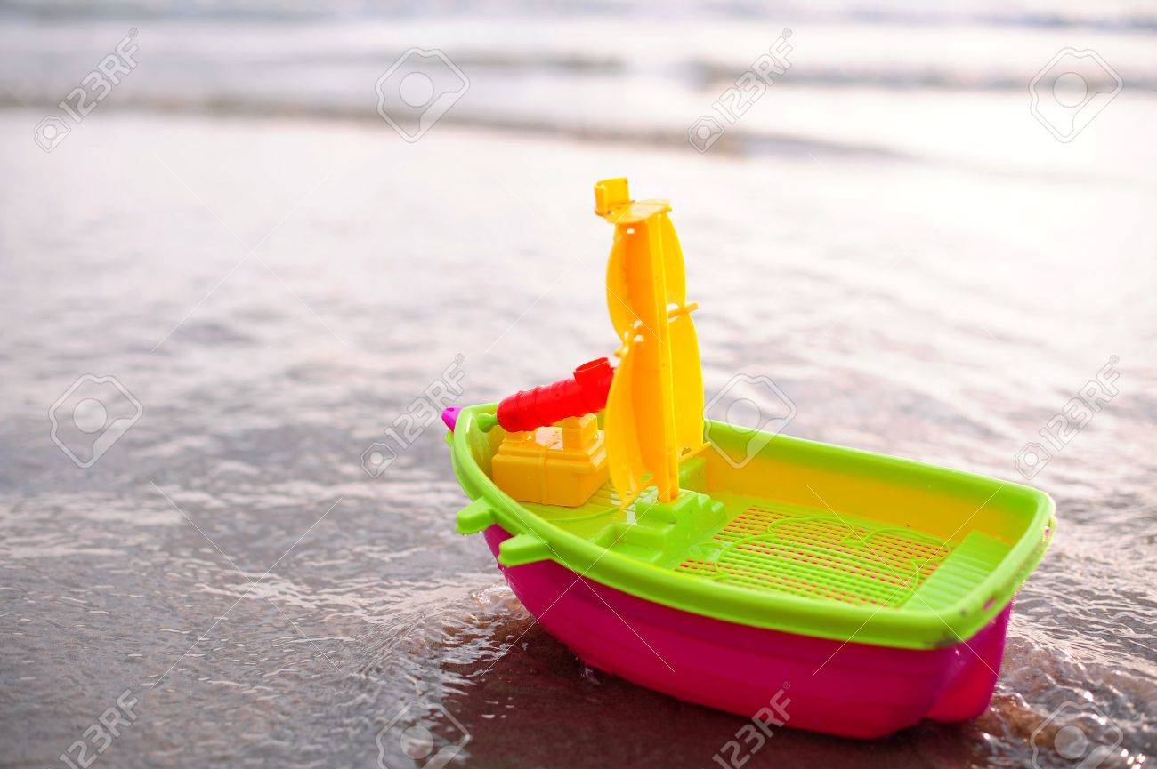 plastic toy boat