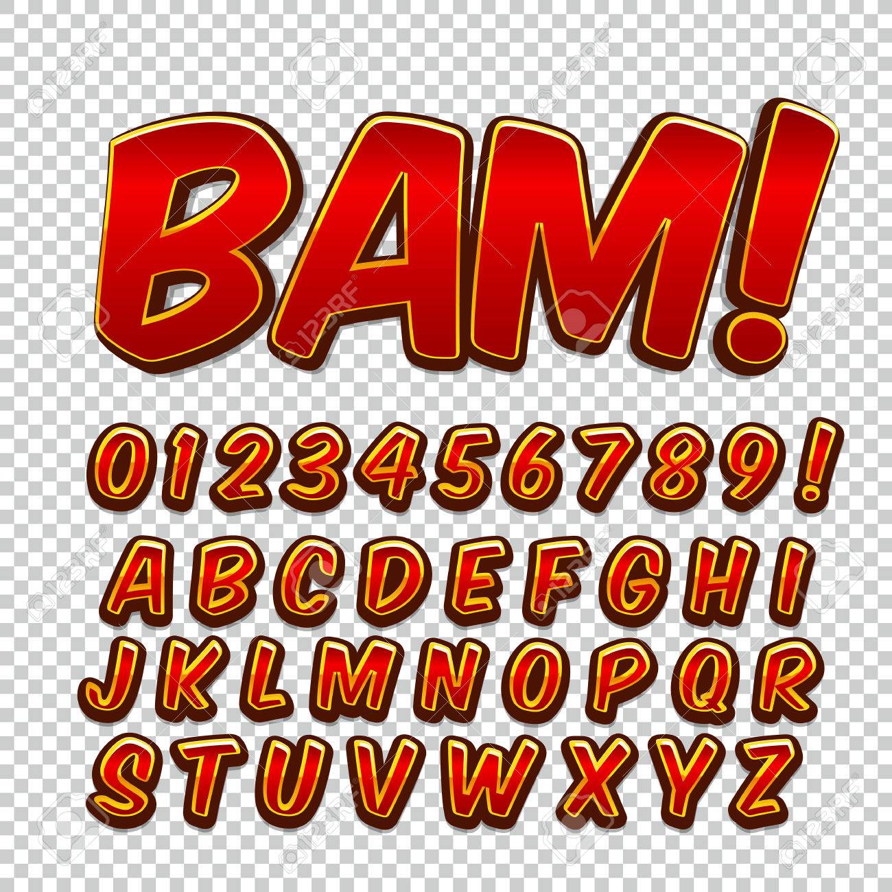 creative high detail comic font alphabet of comics pop art free superhero font