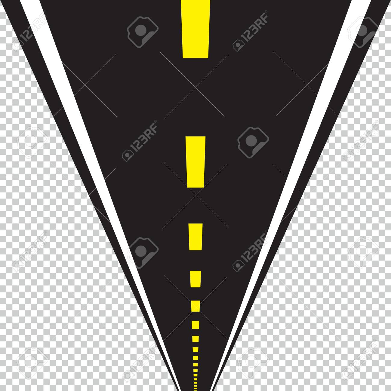 road long perspective vector illustration isolated template royalty perspective template