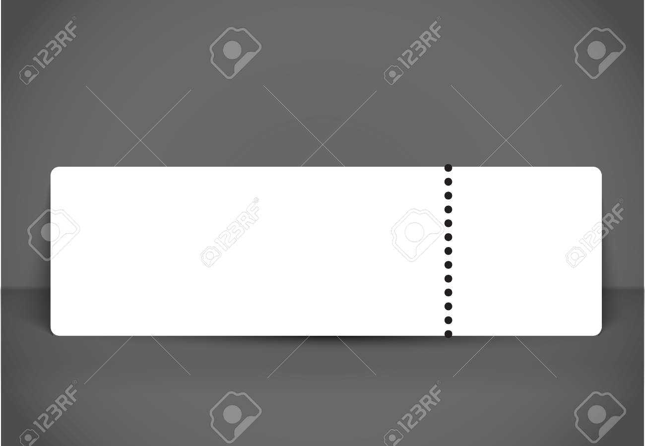 blank event concert ticket mockup template concert party or tickets design template