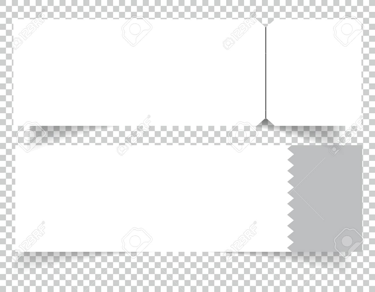 set of blank event concert ticket mock up template concert