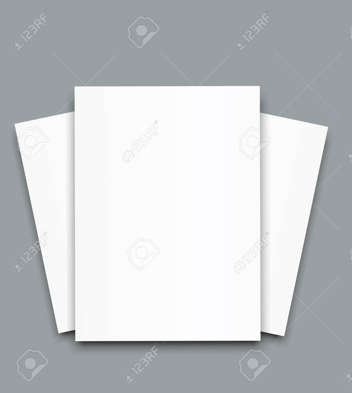 blank poster bi fold brochure mockup cover template royalty free