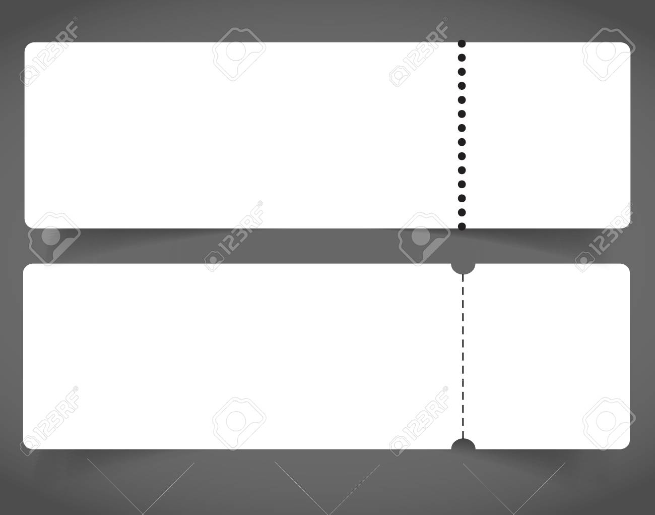 Download Set Of Blank Event Concert Ticket Mockup Template Concert Party Royalty Free Cliparts Vectors And Stock Illustration Image 96279179