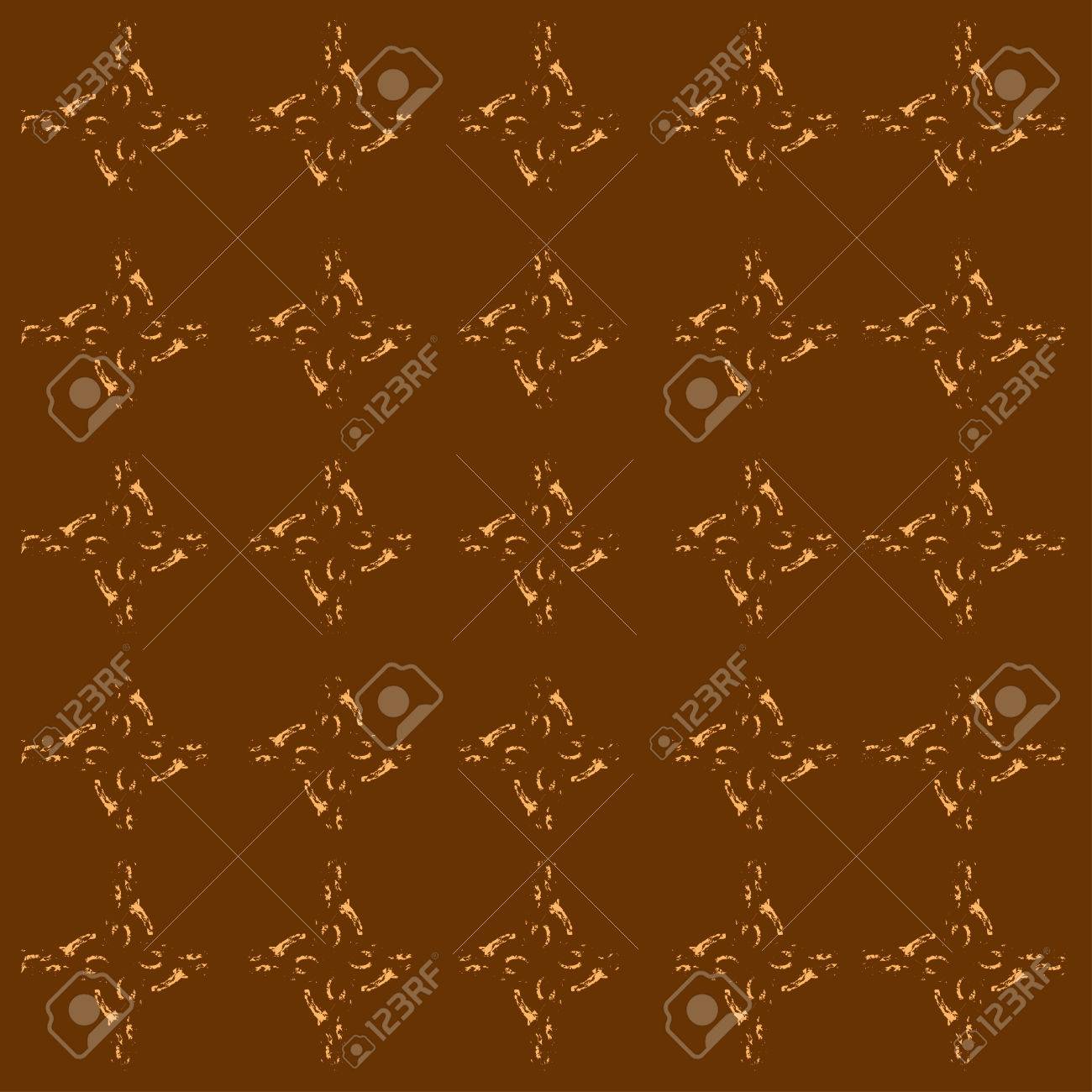 茶色のパターンの上品なデザインとのシームレスな背景 のイラスト素材 ベクタ Image