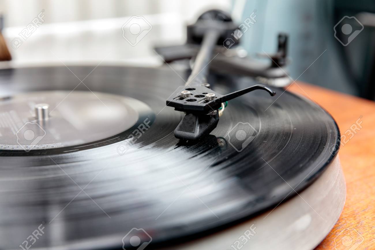 Close Up Of Lp On Hi Fi Turntable Stock Photo Picture And Royalty Free Image Image