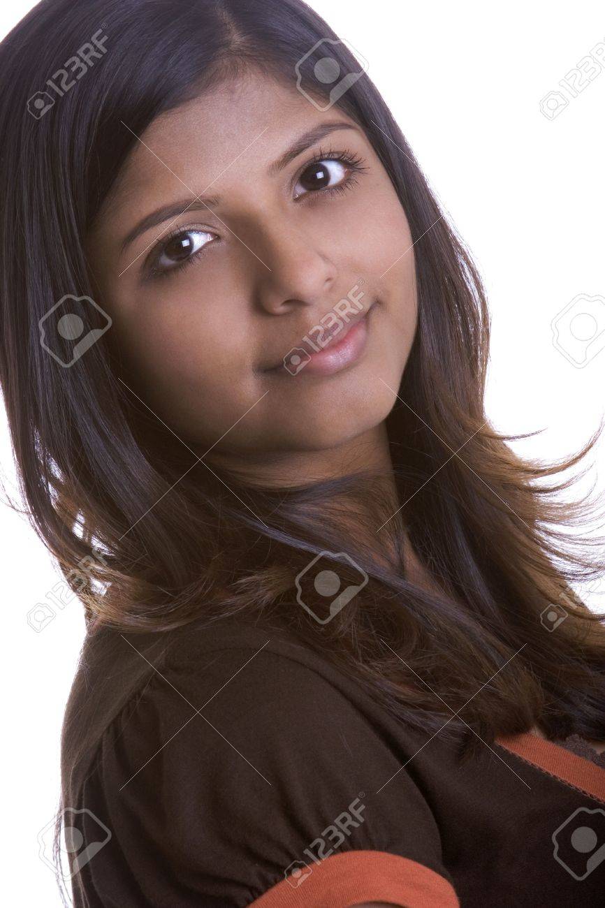 pretty indian girl stock