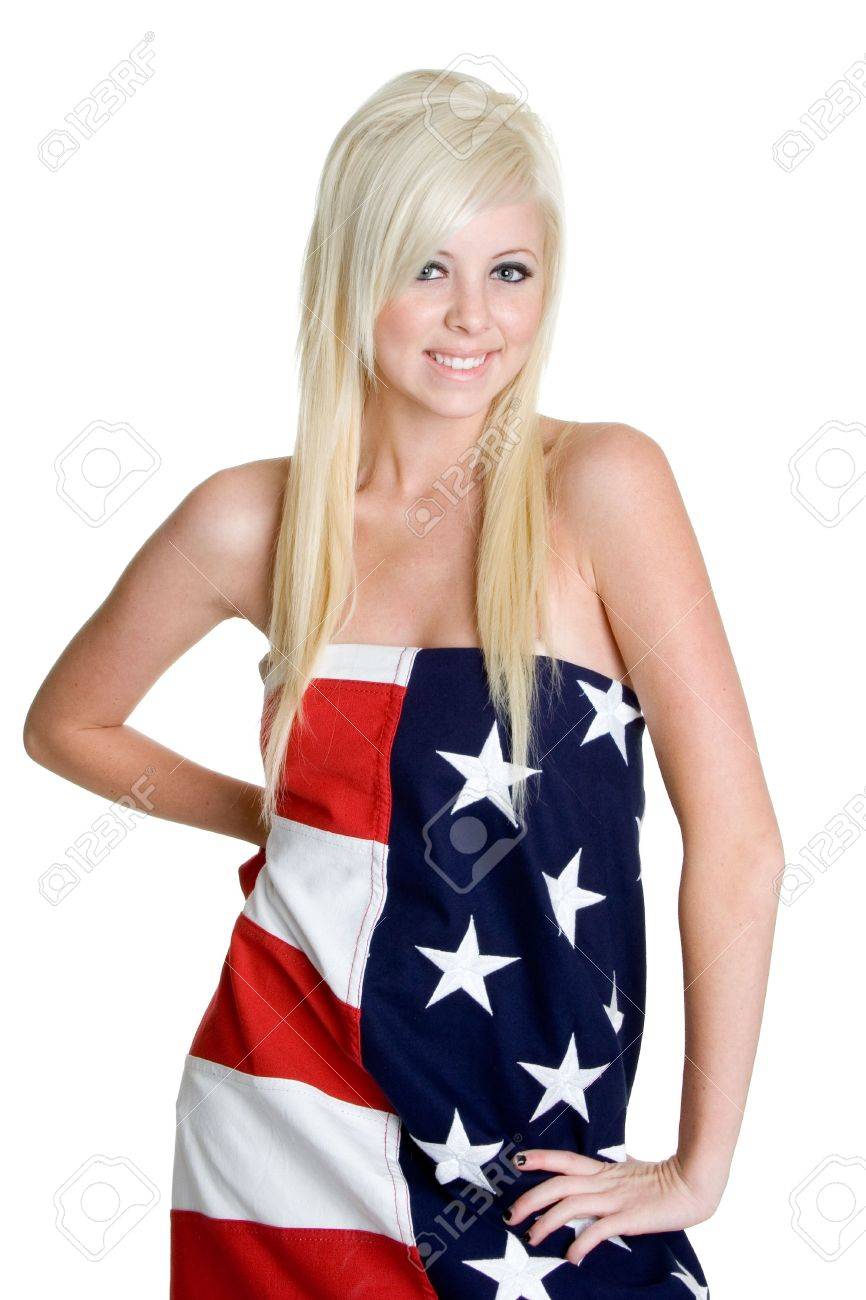 blond american girl