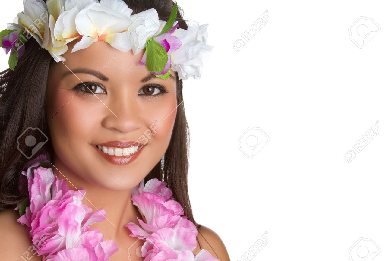 Beautiful smiling hawaiian tropical woman - 7232765 Beautiful smiling hawaiian tropical woman - 7232765