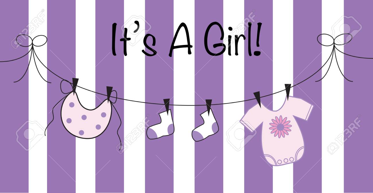 its a girl in purple royalty free cliparts vectors and stock its a girl purple