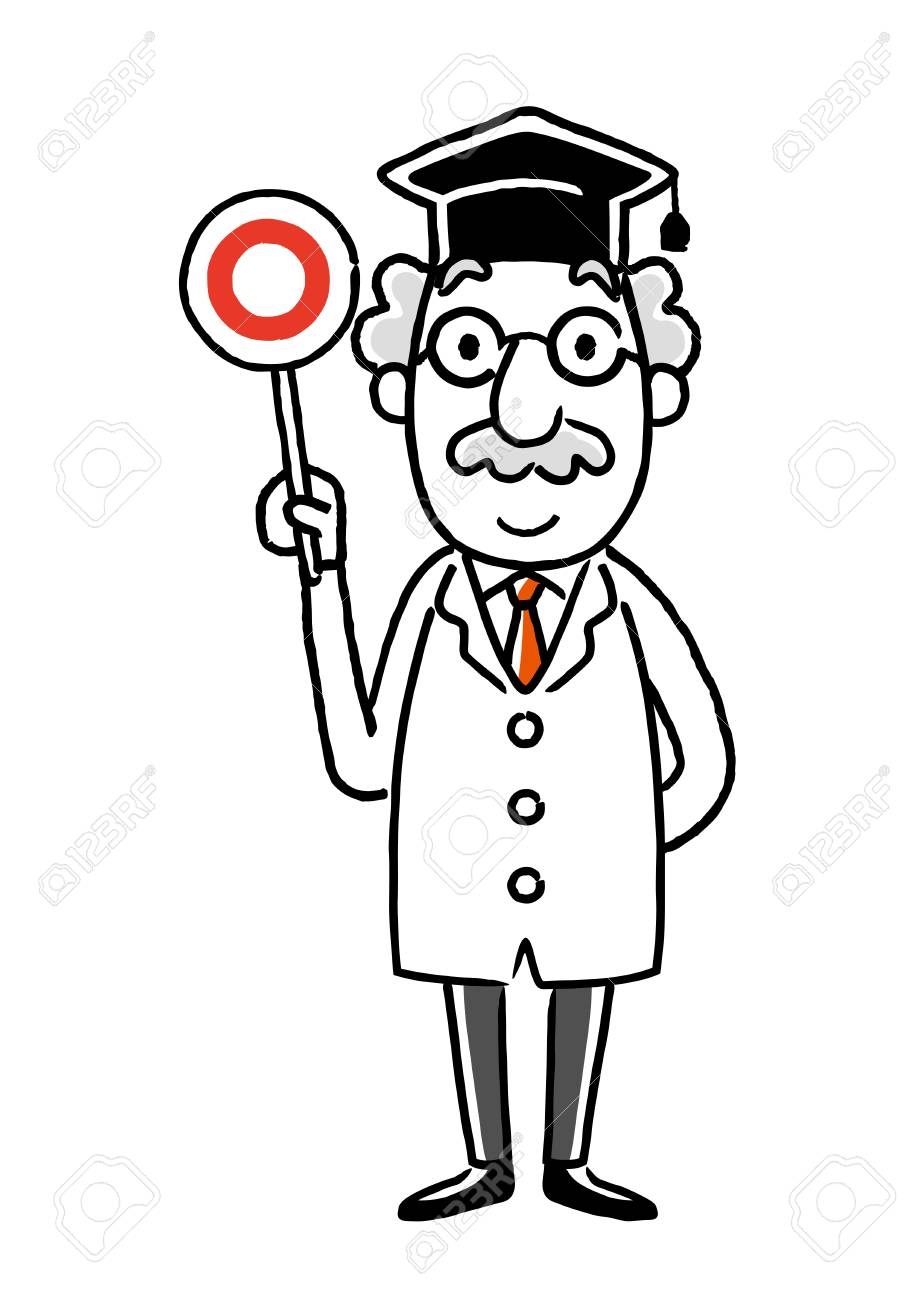 博士 答えのイラスト素材 ベクタ Image 80784766