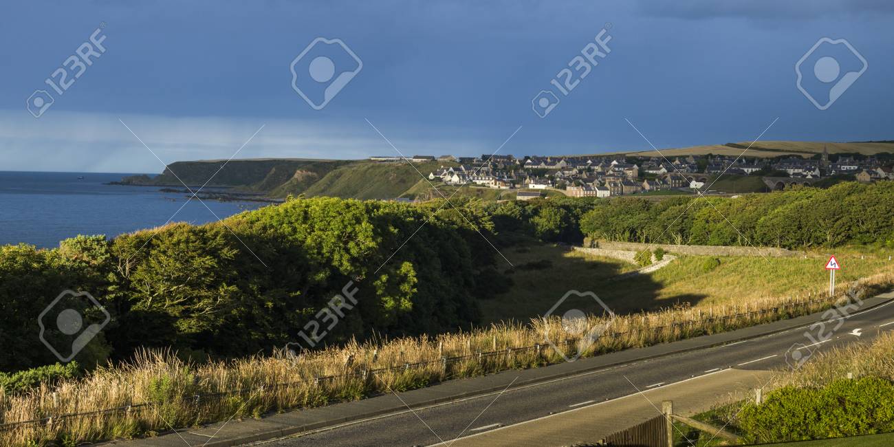 北の海岸 ウツボ スコットランドにカレンの村 の写真素材 画像素材 Image